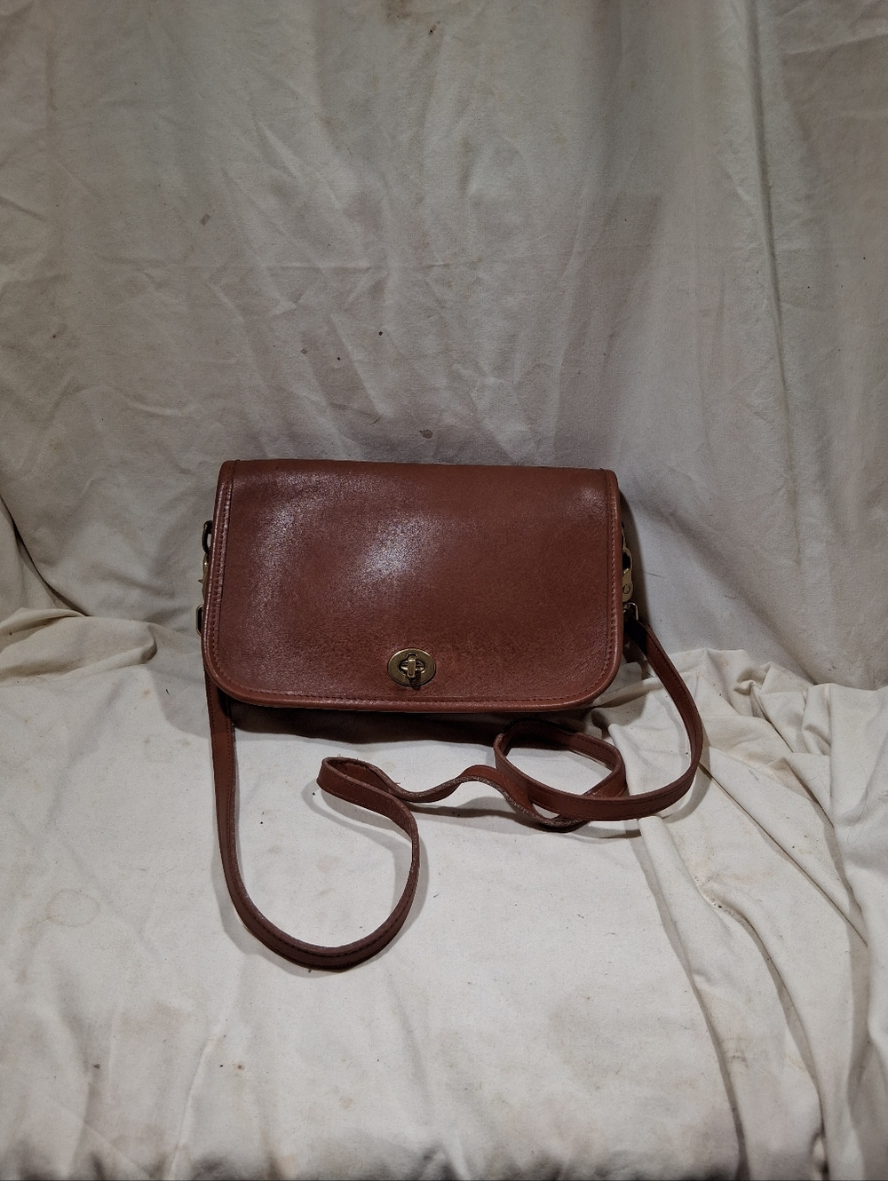 Vintage Coach All Leather  Pocket Purse